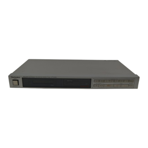Technics QUARTZ ST-Z400L Service Manual