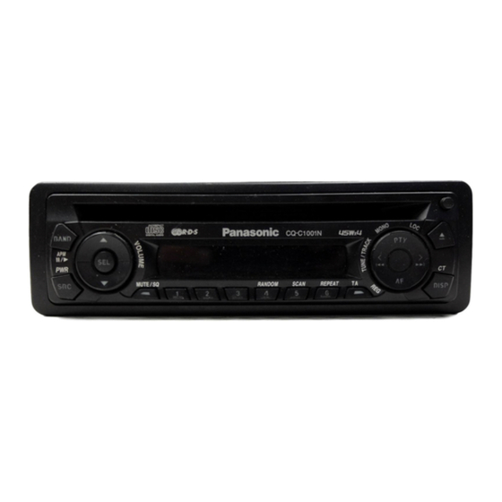 Panasonic CQ-C1001NW Operating Instructions