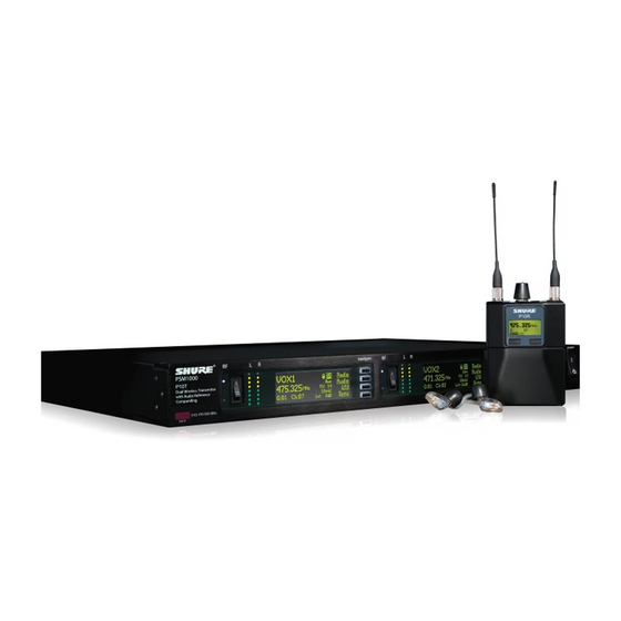 Shure PSM 1000 Manual