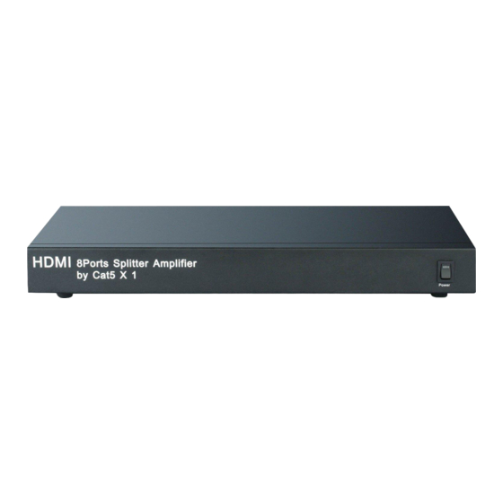 Techly IDATA HDMI-8C5 Splitter Amplifier Manuals