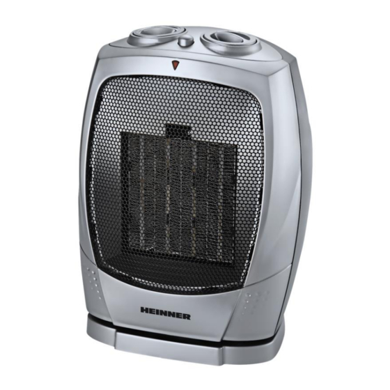 User Manuals: Heinner HCH-15 Ceramic Heater