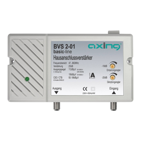 axing Basic-line BVS 2-01 Operation Instructions