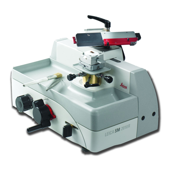 Leica BIOSYSTEMS SM2010R Instructions For Use Manual