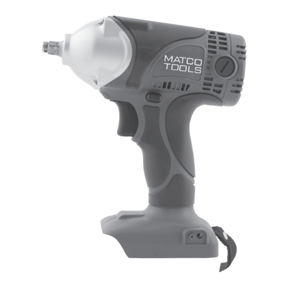 Matco Tools MCL2038IWK Operating Instructions Manual