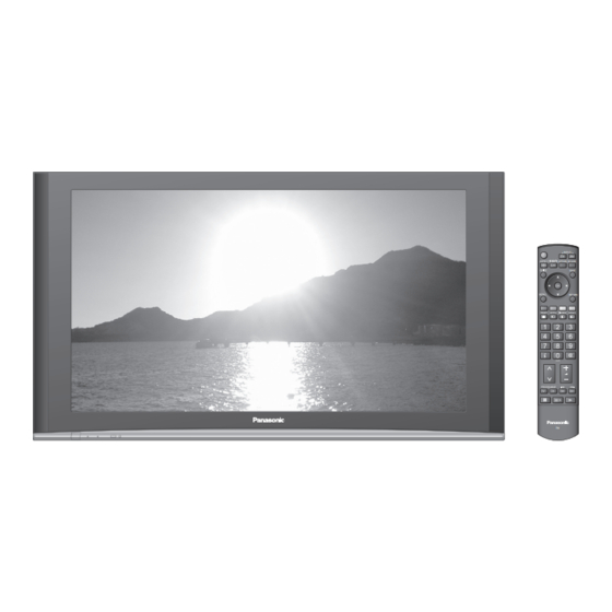 Panasonic Viera TH-50PZ70B Operating Instructions Manual