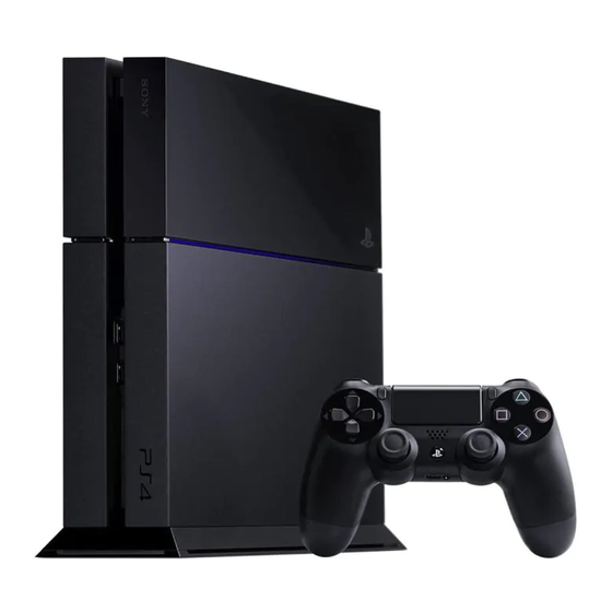 Sony PS4 CUH-1116A Quick Start Manual