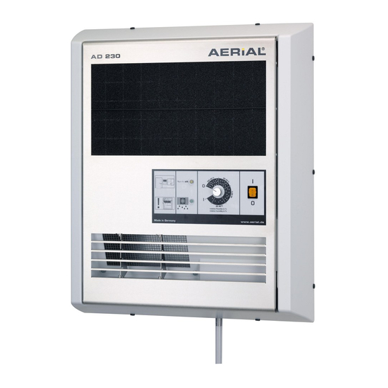 Aerial AD 230 Condensation Dehumidifier Manuals