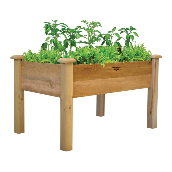 Gronomics Rustic Elevated Garden Bed Assembly Instructions