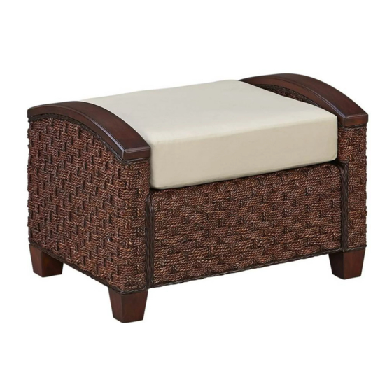 Home Styles Cabana Banana II Ottoman Quick Start Manual
