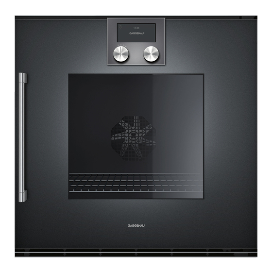 Gaggenau BOP 250 2 Series Instruction Manual