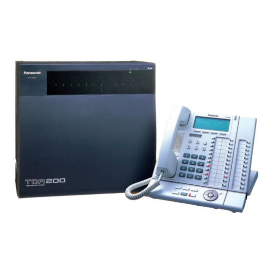 Panasonic KX-TDA100 KX-TDA200 Manuals