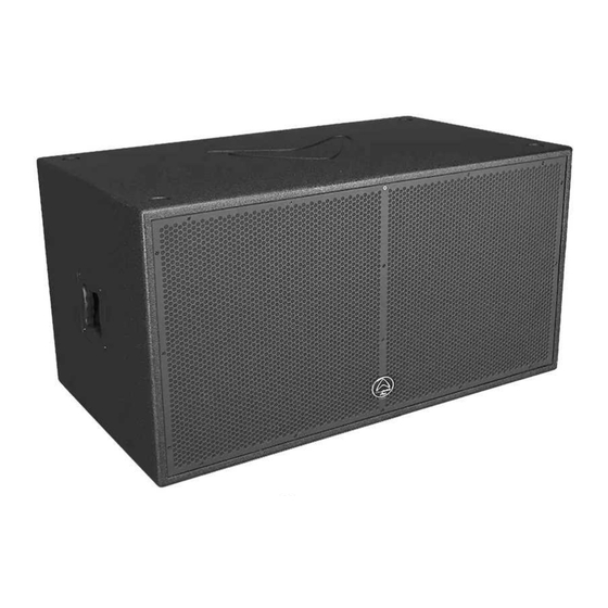 Wharfedale Pro IMPACT-X218BD Quick Start Manual