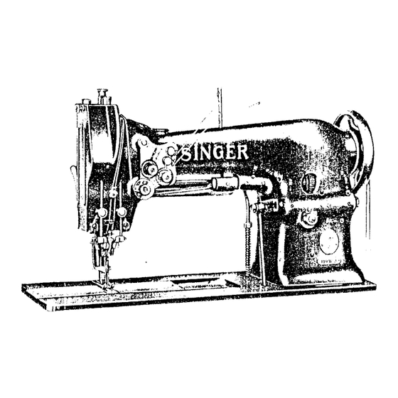 Singer 119W Series Instructions For Using And Adjusting