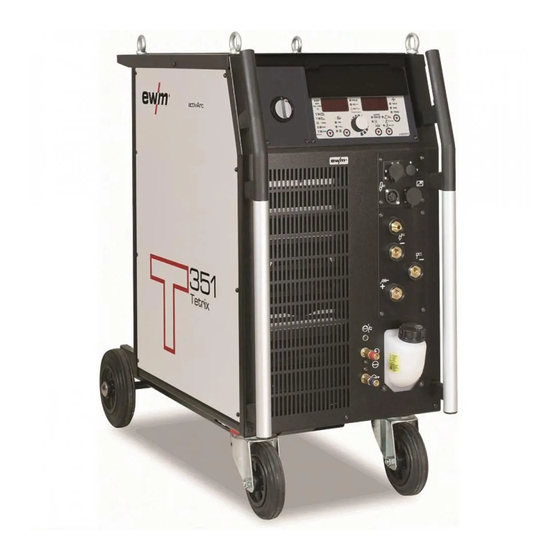 EWM Tetrix 351 Operating Instructions Manual