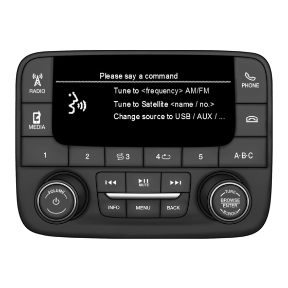 Uconnect RADIO 3.0 Manual