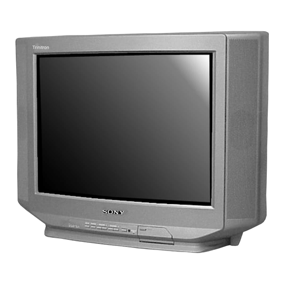 Sony TRINITRON KV-20S90 Service Manual