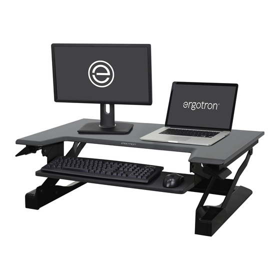 Ergotron WORKFIT Standing Desk Converter User Manual