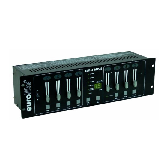 EuroLite LCD-4 MP/S User Manual
