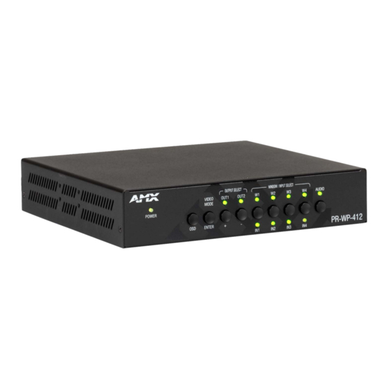Harman AMX PR-WP-412 Hardware Reference Manual