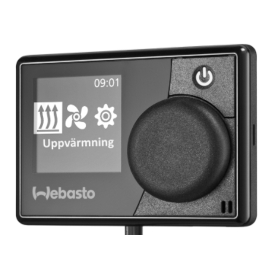 Webasto SmartControl Operating Instructions Manual