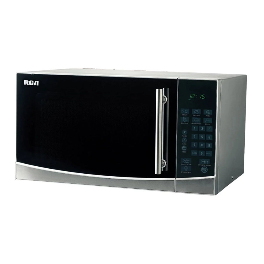 RCA RMW1108 - 1.1 CU FT STAINLESS STEEL DESIGN MICROWAVE Manual