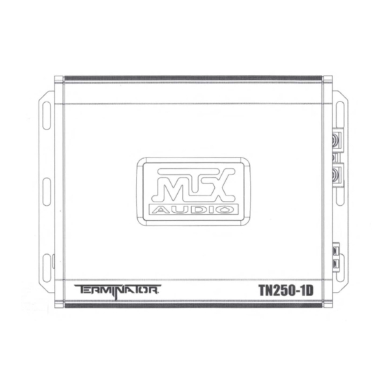 MTX TERMINATOR TN250-1D Owner's Manual