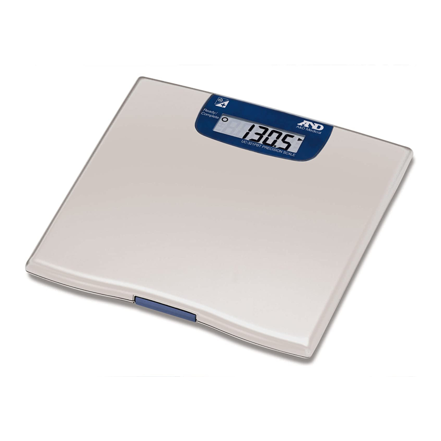 A&D UC-321PBT Instruction Manual