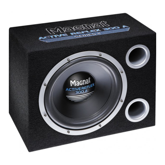 Magnat Audio ACTIVE REFLEX 300A II Series Manuals