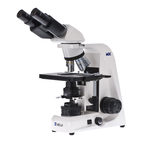 Meiji Techno MT5200L Microscope Manuals
