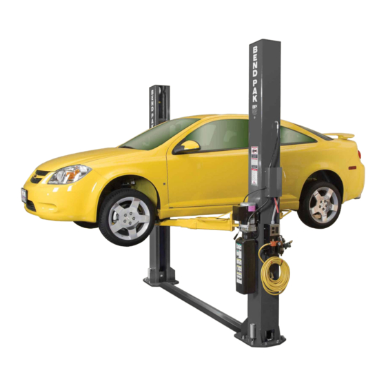 BendPak XPR-9S-LP Service Manual