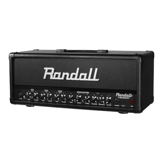 Randall RG3003H Operation Manual