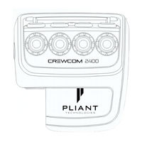 Pliant CrewCom CRP-44-2400CE Operating Manual