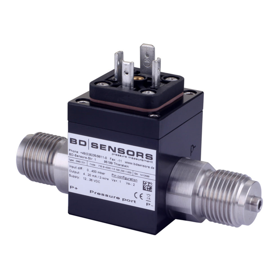 BD Sensors DMD 331 Operating Manual