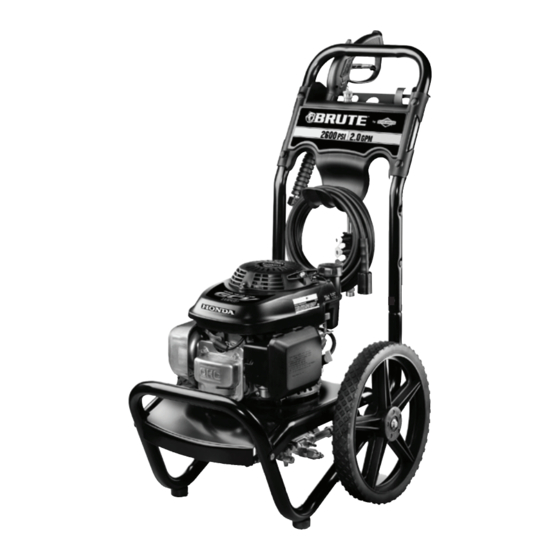 Brute 2600 MAX PSI Series Quick Start Manual