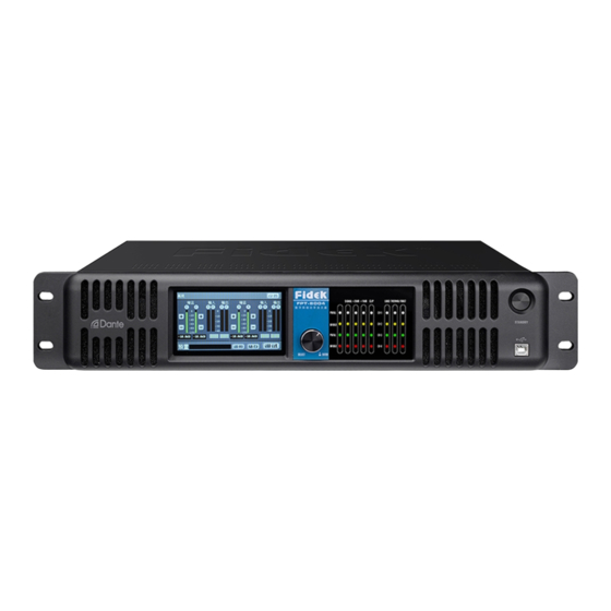 User Manuals: fidek FPT-8004 Network Amplifier