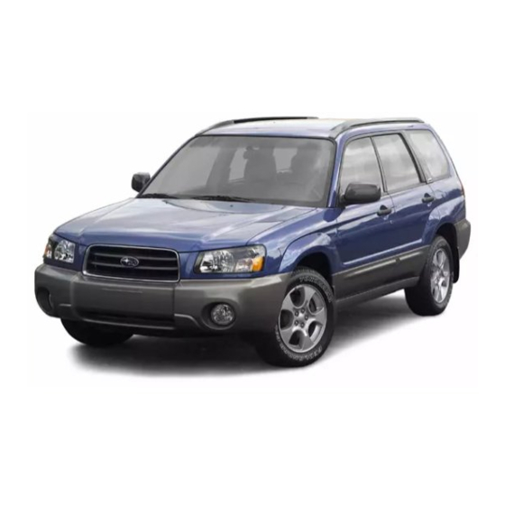 Subaru 2004 FORESTER Service Manual