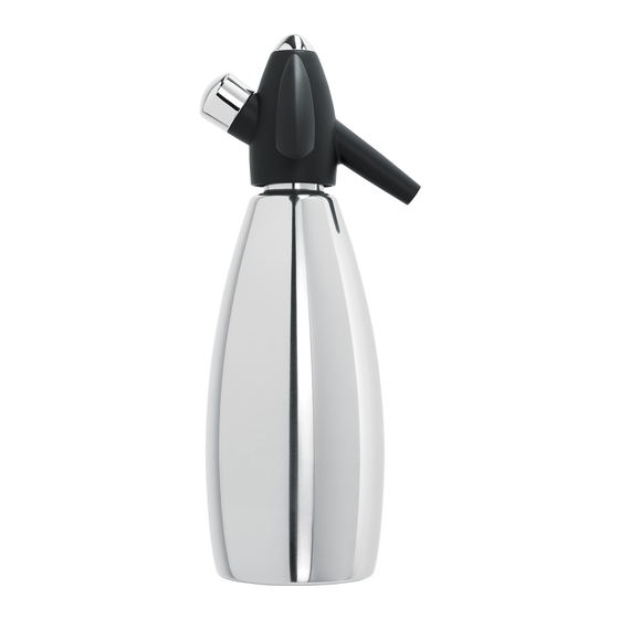 iSi Soda Siphon Instructions For Use Manual