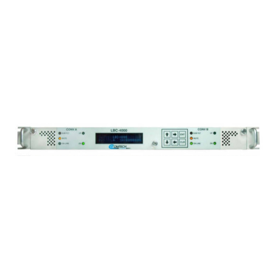 Comtech EF Data LBC-4000 Installation And Operation Manual