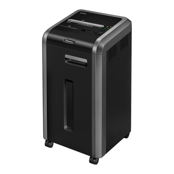 Fellowes Microshred 225Mi Manual
