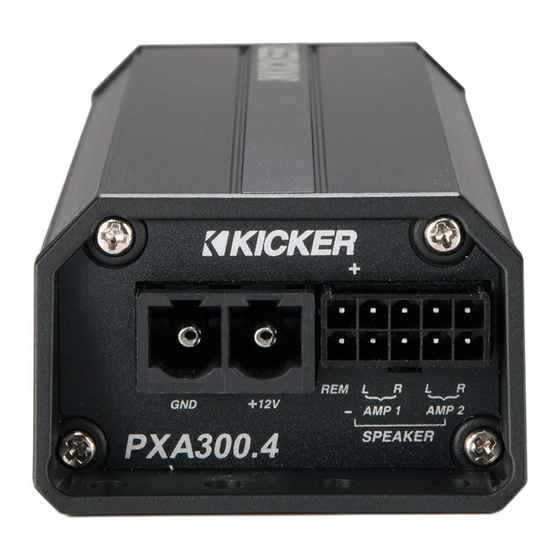 Kicker PXA300.4 Manuals