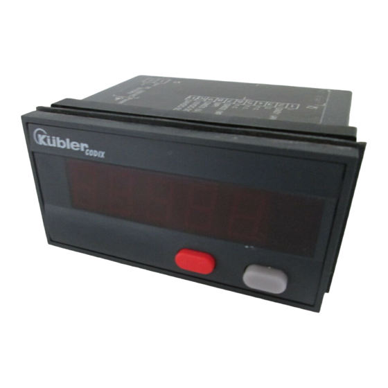 Kubler codix 550 User Manual