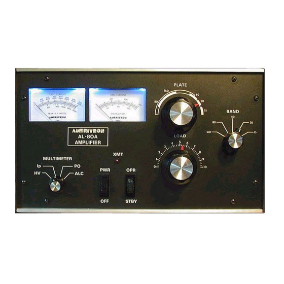 AMERITRON al-80a Instruction Manual