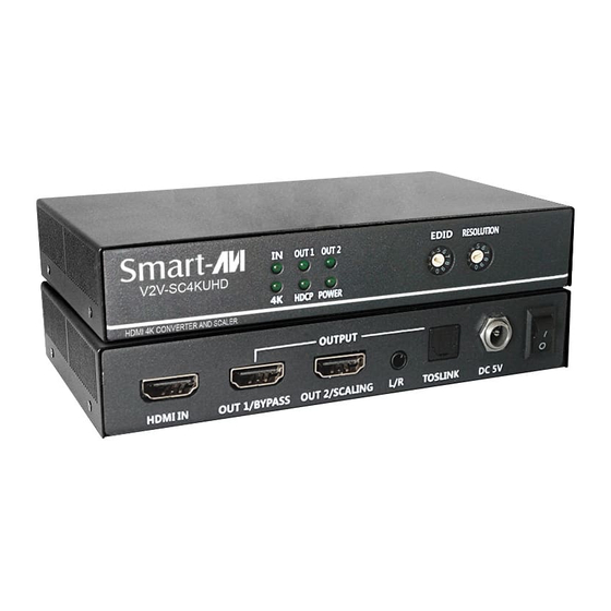 SMART-AVI V2V-SC4KUHD Quick Start Manual