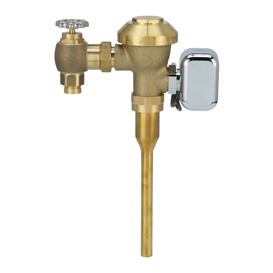 ZURN AquaSense AV ZEMS Series Installation, Operation, Maintenance And Parts Manual
