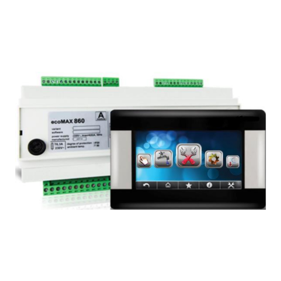 Plum ecoMAX860P3-C TOUCH Installation And Operating Manual