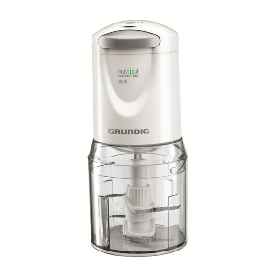 Grundig MM 5150 Compact Food Chopper Manuals
