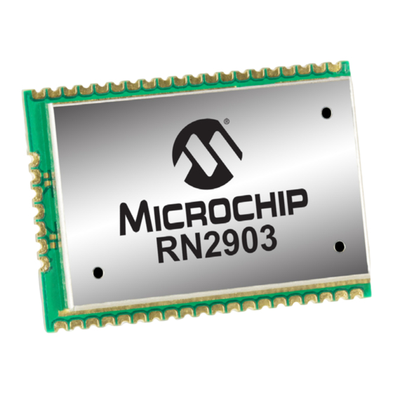 Microchip Technology RN2903 Manual