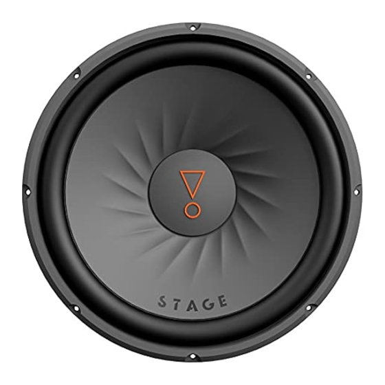 Harman JBL Stage 122D Owner's Manual