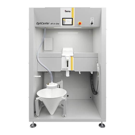 Gema OptiCenter OC10 Operating Instructions And Spare Parts List