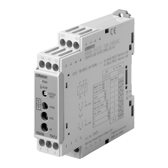 Omron K8AB-TH Product Manual